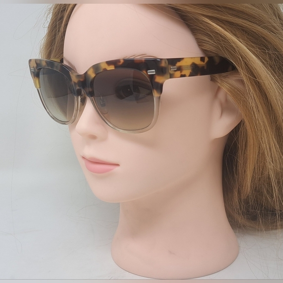 Gucci Women's Sunglasses Spotted Havana Oval Brown Gradient GG 3744/S 52-19-145 - Picture 9 of 16